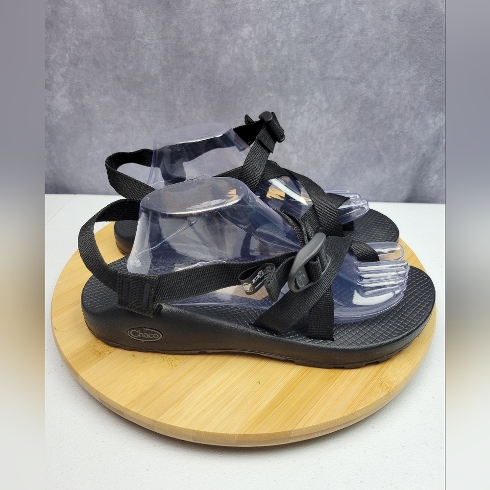 Chaco Womens Zx/2 Classic Sandal solid black double strap size 11